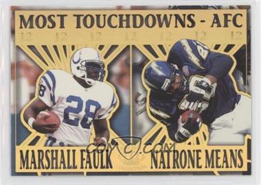 1995 Pacific Prisms - Kings of the NFL #10 - Marshall Faulk, Natrone Means [EX to NM]