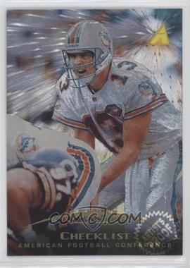 1995 Pinnacle - [Base] - Artist's Proof #244 - Checklist - Dan Marino