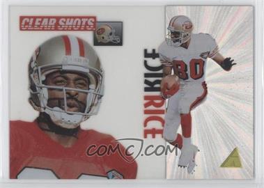 1995 Pinnacle - Clear Shots #1 - Jerry Rice