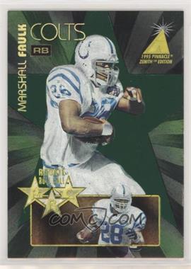 1995 Pinnacle Zenith - Rookie Roll Call #RC1 - Marshall Faulk /1200