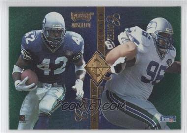 1995 Playoff Absolute - Quad Series #Q38 - Chris Warren, Cortez Kennedy, Brian Blades, Sam Adams