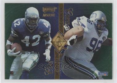 1995 Playoff Absolute - Quad Series #Q38 - Chris Warren, Cortez Kennedy, Brian Blades, Sam Adams