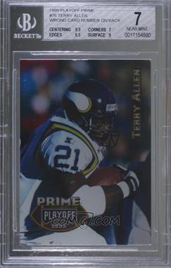 1995 Playoff Prime - [Base] #24.2 - Terry Allen (Wrong Card Number) [BGS 7 NEAR MINT]