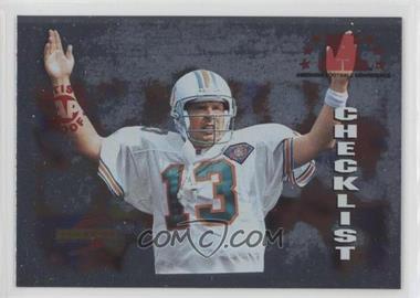 1995 Score - [Base] - Red Siege Artist's Proof #242 - Checklist - Dan Marino