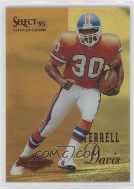 1995 Select Certified Edition - [Base] - Gold Mirror #126 - Terrell Davis