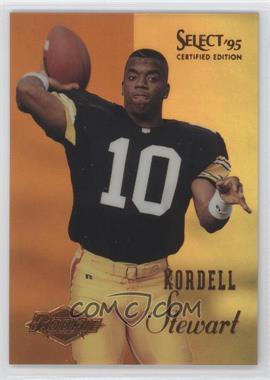 1995 Select Certified Edition - [Base] - Gold Mirror #129 - Kordell Stewart