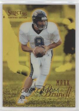 1995 Select Certified Edition - [Base] - Gold Mirror #65 - Mark Brunell [EX to NM]