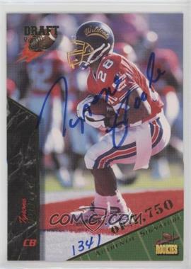 1995 Signature Rookies - [Base] - Signatures #58 - Tyrone Poole /7750