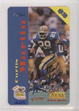 1995 Signature Rookies Auto-Phonex - $2 Phone Cards - Autographs #26 - Curtis Martin /3750