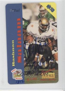 1995 Signature Rookies Auto-Phonex - $2 Phone Cards - Autographs #6 - Rashaan Salaam /3750