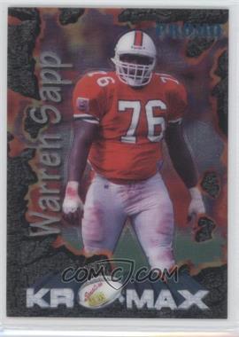 1995 Signature Rookies Kro-Max - Promos #4 PROMO - Warren Sapp