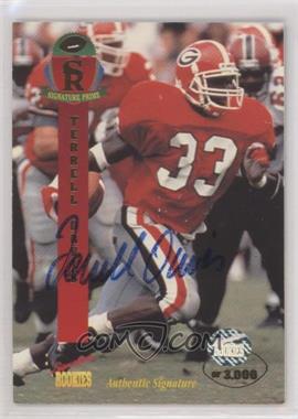 1995 Signature Rookies Prime - [Base] - Autographs Missing Serial Number #12 - Terrell Davis /3000