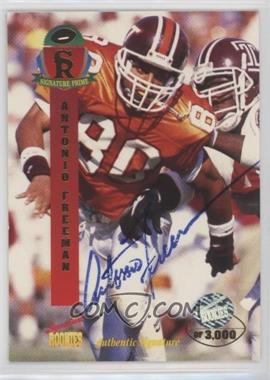 1995 Signature Rookies Prime - [Base] - Autographs Missing Serial Number #16 - Antonio Freeman /3000