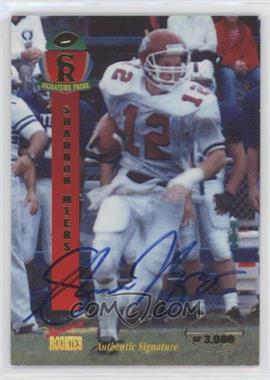 1995 Signature Rookies Prime - [Base] - Autographs Missing Serial Number #30 - Shannon Myers /3000