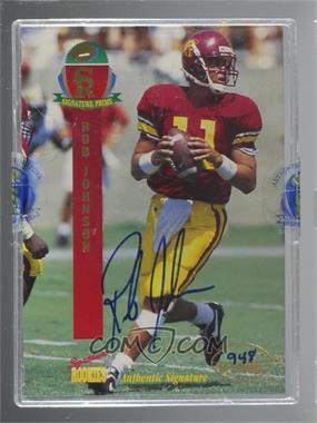 1995 Signature Rookies Prime - [Base] - Autographs #23 - Rob Johnson /3000 [Uncirculated]