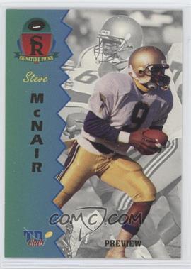 1995 Signature Rookies Prime - TD Club Previews #P-2 - Steve McNair