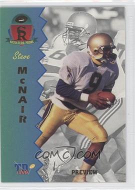 1995 Signature Rookies Prime - TD Club Previews #P-2 - Steve McNair