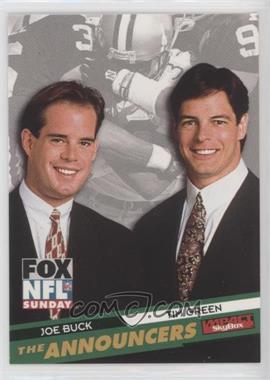 1995 Skybox Impact - Fox Announcers #5 - Joe Buck, Tim Green