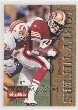 1995 Skybox Premium - Inside the Numbers #20 - Jerry Rice