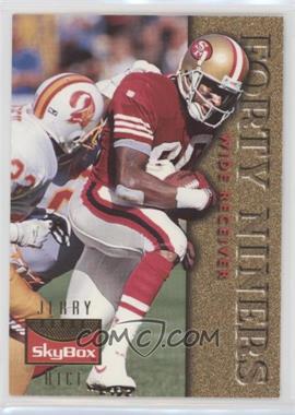 1995 Skybox Premium - Inside the Numbers #20 - Jerry Rice