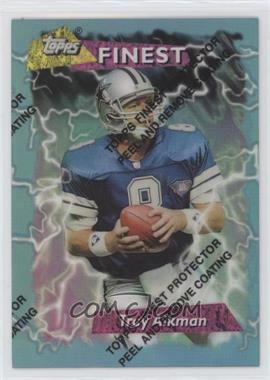 1995 Topps Finest - [Base] - Refractor #185 - Troy Aikman