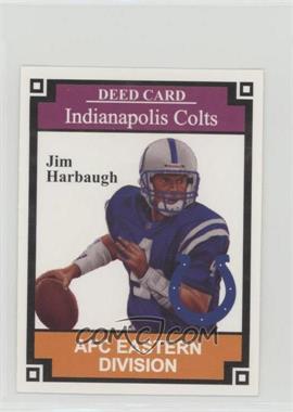 1995 USA Games NFL-opoly - Deed Cards #_JIHA - Jim Harbaugh