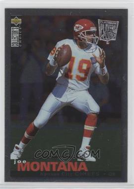 1995 Upper Deck Collector's Choice - [Base] - Platinum Players Club #117 - Joe Montana