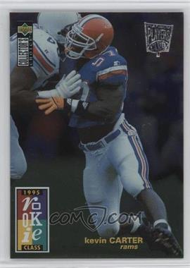 1995 Upper Deck Collector's Choice - [Base] - Platinum Players Club #6 - Kevin Carter [Noted]