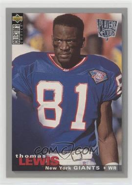 1995 Upper Deck Collector's Choice - [Base] - Players Club #235 - Thomas Lewis