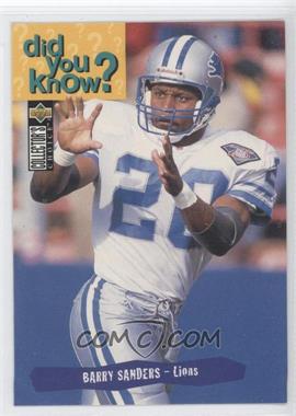 1995 Upper Deck Collector's Choice - [Base] #31 - Barry Sanders