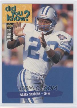 1995 Upper Deck Collector's Choice - [Base] #31 - Barry Sanders