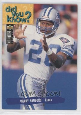 1995 Upper Deck Collector's Choice - [Base] #31 - Barry Sanders