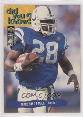 1995 Upper Deck Collector's Choice - [Base] #32 - Marshall Faulk