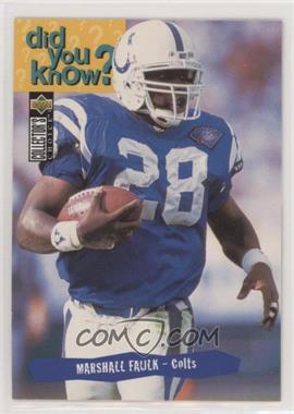 1995 Upper Deck Collector's Choice - [Base] #32 - Marshall Faulk