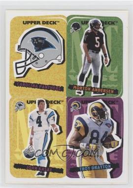 1995 Upper Deck Collector's Choice Update - Stick-Ums #37 - Carolina Panthers, Morton Andersen, John Kasay, Troy Drayton [EX to NM]