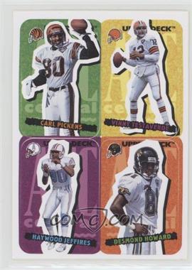 1995 Upper Deck Collector's Choice Update - Stick-Ums #71 - Carl Pickens, Vinny Testaverde, Haywood Jeffires, Desmond Howard