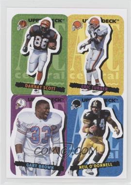 1995 Upper Deck Collector's Choice Update - Stick-Ums #72 - Darnay Scott, Eric Turner, Gary Brown, Neil O'Donnell