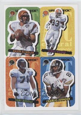 1995 Upper Deck Collector's Choice Update - Stick-Ums #73 - David Klingler, Leroy Hoard, Tony Boselli, Charles Johnson