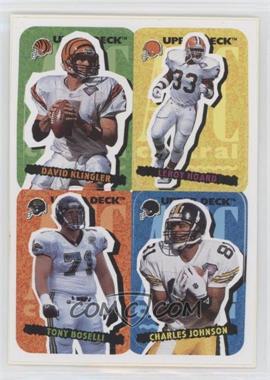 1995 Upper Deck Collector's Choice Update - Stick-Ums #73 - David Klingler, Leroy Hoard, Tony Boselli, Charles Johnson