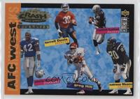 Terrell Davis, Napoleon Kaufman, Greg Hill, Natrone Means, Chris Warren