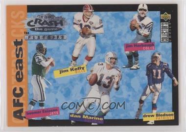 1995 Upper Deck Collector's Choice Update - You Crash the Game The Playoffs #CP1 - Jim Kelly, Jim Harbaugh, Boomer Esiason, Dan Marino, Drew Bledsoe