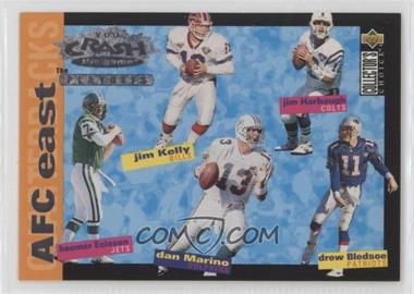 1995 Upper Deck Collector's Choice Update - You Crash the Game The Playoffs #CP1 - Jim Kelly, Jim Harbaugh, Boomer Esiason, Dan Marino, Drew Bledsoe