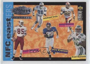 1995 Upper Deck Collector's Choice Update - You Crash the Game The Playoffs #CP16 - Frank Sanders, Michael Irvin, Michael Westbrook, Mike Sherrard, Fred Barnett