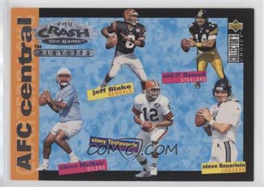 1995 Upper Deck Collector's Choice Update - You Crash the Game The Playoffs #CP2 - Neil O'Donnell, Vinny Testaverde, Steve Beuerlein, Jeff Blake, Steve McNair