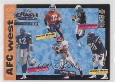 1995 Upper Deck Collector's Choice Update - You Crash the Game The Playoffs #CP9 - Terrell Davis, Napoleon Kaufman, Chris Warren, Greg Hill, Natrone Means