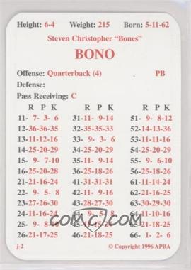 1996 APBA Football 1995 season - [Base] #_STBO - Steve Bono