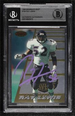 1996 Bowman's Best - [Base] #164 - Ray Lewis [BAS BGS Authentic]