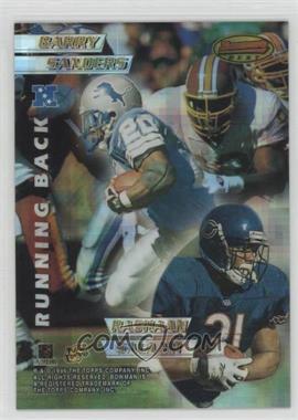 1996 Bowman's Best - Mirror Image - Atomic Refractor #5 - Barry Sanders, Rashaan Salaam, Thurman Thomas, Terrell Davis [EX to NM]