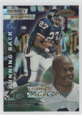 1996 Bowman's Best - Mirror Image - Atomic Refractor #6 - Rodney Hampton, Lawrence Phillips, Marcus Allen, Marshall Faulk