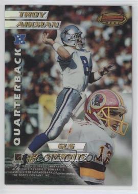 1996 Bowman's Best - Mirror Image - Refractor #3 - Troy Aikman, Gus Frerotte, Jim Harbaugh, Jeff Blake